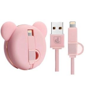 Mouse Ears iPhone Charger Bear Pink Android Phone